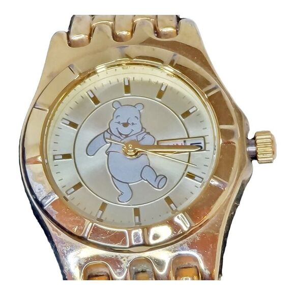 Vtg Disney Women’s Seiko Winnie the Pooh Watch SII MU0932 Day and Date Rare READ